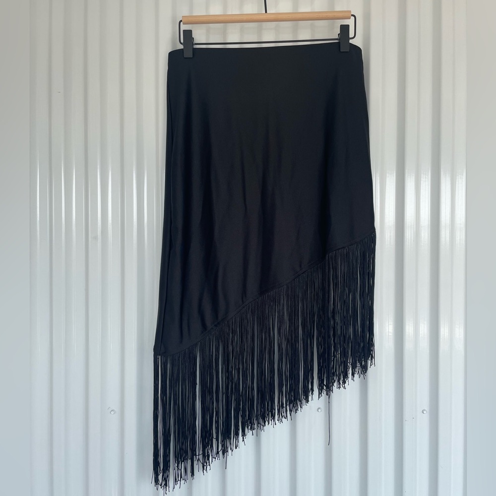 Black Fringe Skirt